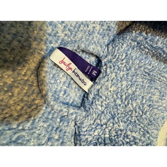 Jolly Comforters Cozy Blue Bathrobe With Belt - Medium Size - Picture 3 of 3